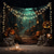 voordelige Wandtapijten-halloween pompoen hangend tapijt kunst aan de muur groot tapijt muurschildering decor foto achtergrond deken gordijn thuis slaapkamer woonkamer decoratie halloween decoraties
