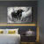 cheap Animal Paintings-Handmade Oil Painting Canvas Wall Art Decoration Black-and-White Abstract Style Animal Bull for Home Decor Rolled Frameless Unstretched Painting