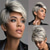 cheap Older Wigs-Synthetic Wig Straight Pixie Cut Wig Short Light golden Ombre Blonde Synthetic Hair Women&#039;s Fashionable Design Natural Easy to Carry Blonde