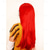 billige Filmkarakter parykker-Rød Raggedoll Lang Rett Cosplay Halloween Parykker