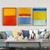 billiga Abstrakta målningar-1 st markerar rothko canvas väggkonst handmålad konstverk målning bild för kontor sovrum hem modern dekoration rullad duk (ingen ram)