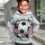 billige Guttens 3D Sporter &amp; Spill-Gutt 3D Fotball Hattetrøje Pullover Langermet 3D-utskrift Høst Vinter Mote Gatemote Kul Barn 3-12 år utendørs Avslappet Daglig Normal