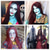 billige Filmkarakter parykker-Burgunder Lang Rett Cosplay Halloween Parykker