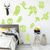 abordables Pegatinas de Halloween-Resplandor nocturno fantasma halloween pegatina de pared brillante sala de estar dormitorio habitación de los niños pared autoadhesiva decoración navideña pegatina creativa