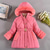 cheap Girl&#039;s Downs &amp; Puffer Jacket-Kids Girls&#039; Down Coat Solid Color Active School Coat Outerwear 2-12 Years Spring Black Pink Purple