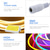 billige Neon LED-lys-3M LED neon strip utendørs lys 12V vanntett hjem stue kjøkken hage gårdsplass dekorasjonsbelysning lampe