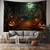 voordelige Wandtapijten-halloween pompoen hangend tapijt kunst aan de muur groot tapijt muurschildering decor foto achtergrond deken gordijn thuis slaapkamer woonkamer decoratie halloween decoraties