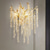 tanie Kinkiety kryształowe-Kinkiet ścienny led lampa kryształowa z możliwością ściemniania 25/40cm g9 minimalistyczna lampa do montażu na ścianie oprawa oświetleniowa oświetlenie wewnętrzne do salonu sypialnia 110-240v