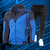 ieftine treninguri de bază-Bărbați Trening Costum de baie 2 bucăți De Atletism Iarnă Manșon Lung Termic cald Respirabil Απαλό Fitness Alergat Jogging Echipament sportiv Îmbrăcăminte de Sport  Bloc Culoare Gri Închis Alb Rosu