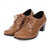 tanie Lata 50. XX wieku-damskie buty vintage typu oxford na obcasie – wiązane czółenka brogsy do biura, na formalne okazje i na co dzień