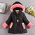 cheap Girl&#039;s Downs &amp; Puffer Jacket-Kids Girls&#039; Down Coat Solid Color Active School Coat Outerwear 2-12 Years Spring Black Pink Purple