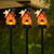 cheap Halloween Outdoor-3pcs LED Solar Pumpkin House Decoration, Halloween Light Up Pumpkin House Decoration Supplies for Outdoor Decoration Light Up