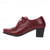 tanie Lata 50. XX wieku-damskie buty vintage typu oxford na obcasie – wiązane czółenka brogsy do biura, na formalne okazje i na co dzień