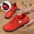 cheap Women&#039;s Sneakers-Women&#039;s Sneakers Flats Slip-Ons Valentines Gifts Plus Size Soft Shoes Valentine&#039;s Day Daily Solid Color Winter Flat Heel Round Toe Elegant Casual Comfort Walking PU Lace-up Black Red