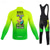 cheap Men&#039;s Clothing Sets-Men&#039;s Cycling Jersey with Bib Tights Long Sleeve Mountain Bike MTB Road Bike Cycling Winter Red Blue Mint Green Graphic Bike Clothing Suit 3D Pad Breathable Quick Dry Back Pocket Polyester Spandex