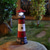 cheap Outdoor Spotlights-Vintage Lighthouse Outdoor Garden Waterproof Solar Resin Lighthouse Decoration Courtyard Light Landscape Light Projection Light Spot Light