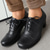 tanie Lata 50. XX wieku-damskie buty vintage typu oxford na obcasie – wiązane czółenka brogsy do biura, na formalne okazje i na co dzień