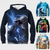 abordables Animales 3D para Niño-Chico 3D Graphic Animal Dinosaurio Sudadera Manga Larga Impresión 3D Verano Primavera Otoño Deportes Moda Ropa de calle Niños 3-12 años Exterior Casual Diario Ajuste regular