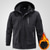 ieftine Fleece și jachete 3 în 1-Bărbați Set sport Jachete Iarnă Pantaloni termici Iarnă În aer liber Termic cald Impermeabil Rezistent la Vânt Tél iarnă Jachete de Lână Negru Verde Militar Gri