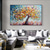 cheap Tree Oil Paintings-Mintura Handmade Abstract Thick texture Tree Landscap Oil Paintings On Canvas Wall Art Decoration Modern Picture For Home Decor Rolled Frameless Unstretched Painting