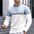 cheap Men&#039;s Pullover Sweater-Men&#039;s Knitwear Waffle Knit Cropped Color Block Color Block Crew Neck Keep Warm Modern Contemporary Work Daily Wear Clothing Apparel Fall &amp; Winter Black White S M L