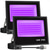 tanie Lampy uliczne-LED Czarna Lampa 1-2 Paczka 30W 60W 120W UV Reflektor 395nm-405nm IP66 Wodoodporny Wysokowydajna Czarna Lampa Wtyczka z Przełącznikiem (59in) na Imprezy Sceny UV Utwardzanie Farby na Halloween
