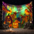 cheap Halloween Wall Tapestries-Halloween Decorations Tapestry Jack O Lantern Pumpkin Decor Wall Art Large Hanging Tapestry Mural Photograph Backdrop Blanket Curtain Home Bedroom Living Room Bats Haunted House Graveyard