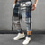 cheap Graphic Sweatpants-Plaid Geometry Casual Men&#039;s 3D Print Sweatpants Joggers Pants Trousers Outdoor Street Casual Daily Polyester Navy Blue Royal Blue Blue S M L Mid Waist Elasticity Pants