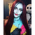 billige Filmkarakter parykker-Burgunder Lang Rett Cosplay Halloween Parykker