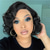 cheap Black &amp; African Wigs-Synthetic Wig Curly Asymmetrical Wig Short Black Synthetic Hair Women&#039;s Fashionable Design Soft Natural Black