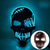 cheap Decorative Lights-Halloween Glowing Mask LED Light Up Skeleton Pirate Mask Halloween Mask for Festival Cosplay Halloween Prop Carnival Gifts
