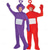 cheap Couples&#039; &amp; Group Costumes-Couples Alien Teletubbies Funny Costumes Group &amp; Family Halloween Costumes Men&#039;s Women&#039;s Movie Cosplay Cosplay Costumes Funny Costume Yellow Red Purple Leotard / Onesie Halloween Carnival Masquerade
