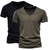 billiga Casual T-shirts för män-2 st herr t-shirt enfärgad basic kortärmad v-ringad