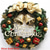 cheap Christmas Decorations-Christmas Wreath Outdoor for Front Door Winter Wreath Window Wall Decoration Garland Wreath Ornaments with Bells Balls Berries Bowknot for Christmas Will Fit Indoor Outdoor House Wall Decor