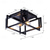 economico Lampade da soffitto-lampada da soffitto lampada da soffitto in ferro camera da letto principale lampada da soffitto creativo caldo semplice moderno studio lampade e lanterne plafoniera 110-240v
