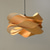 cheap Island Lights-Chandeliers 45/60cm Wood Unique Flower Design Pendant Lighting E27 Ceiling Light Fixture Fixtures for Dining Room Kitchen Living Room Bedroom 110-240V