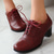 tanie Lata 50. XX wieku-damskie buty vintage typu oxford na obcasie – wiązane czółenka brogsy do biura, na formalne okazje i na co dzień