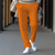 baratos Calças Desportivas-Homens Waffle Calças Esportivas Corredor Calças Calça de moletom de perna reta Com Cordão Cintura elástica Tecido Conforto Respirável Casual Diário Feriado Esportes Moda Preto Branco