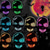 cheap Decorative Lights-Halloween Glowing Mask LED Light Up Skeleton Pirate Mask Halloween Mask for Festival Cosplay Halloween Prop Carnival Gifts
