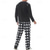 abordables Pijamas-Hombre Ropa de salón Pijama Conjunto pijama Top y pantalón de pijama 2 Piezas Plaid Elegante Casual Confort Hogar Diario Mezcla de Algodón Comodidad Henley Manga Larga Camiseta Pantalón Correa