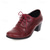tanie Lata 50. XX wieku-damskie buty vintage typu oxford na obcasie – wiązane czółenka brogsy do biura, na formalne okazje i na co dzień