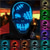 cheap Decorative Lights-Halloween Glowing Mask LED Light Up Skeleton Pirate Mask Halloween Mask for Festival Cosplay Halloween Prop Carnival Gifts