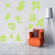 abordables Pegatinas de Halloween-Resplandor nocturno fantasma halloween pegatina de pared brillante sala de estar dormitorio habitación de los niños pared autoadhesiva decoración navideña pegatina creativa