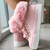 abordables Botas de nieve e invierno-Zapatillas altas con forro de piel sintética de color rosa para mujer: zapatos casuales de invierno cálidos y acogedores