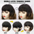 cheap Synthetic Trendy Wigs-Short Wavy Wig with Bangs for Women Shoulder Length Bob Curly Women‘s Charming Synthetic Wigs with Natural Wavy Black To Brown Heat Resistant Hair for Daily Party Use Christmas Party Wigs