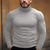 ieftine Tricouri casual pentru bărbați-Bărbați Tricou Tee Top Tricou cu maneca lunga Simplu Guler Pe Gât Stradă Vacanță Manșon Lung Îmbrăcăminte Modă Designer De Bază