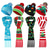 cheap Santa Hat &amp; Accessories-2023 New Jacquard LED Glow Christmas Hat Scarf Set Autumn and Winter Festival Pattern Multi color Jacquard