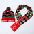 cheap Santa Hat &amp; Accessories-2023 New Jacquard LED Glow Christmas Hat Scarf Set Autumn and Winter Festival Pattern Multi color Jacquard