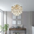 billiga Kristalltaklampa-3-Light 30 cm Cirkel / rund design Takbelysning Metall Artistisk Stil Formell Stil Modern Stil Artistisk Modern 110-120V 220-240V