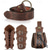 tanie Akcesoria i więcej-Retro / vintage Średniowieczne Steampunk Pasek taliowy Pochwa miecza Etui na pasek Pirat Wiking Ranger Dla obu płci Celtyckie Wiking Halloween Karnawał Spektakl Impreza LARP Dla dorosłych Torba Pasek